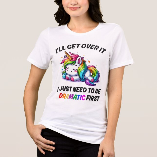 Camiseta Vou Superar, Só Preciso Ser Dramático Antes (Frente)
