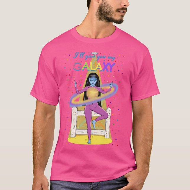 Camiseta Vou Te Dar Minha Galáxia - Transparente (Frente)