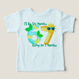Camiseta Vou Ter Seis Meses Indo Para Sete Meses 