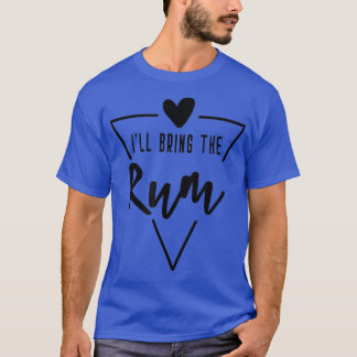 Camiseta Vou Trazer O Rum Heart Bridesmaid Bridal