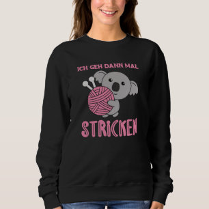 Camiseta Vou tricotar Koala Bonita Com A Wool
