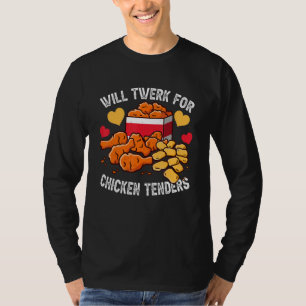 Camiseta Vou Twerk Por Tenders De Frango Custo De Frango F