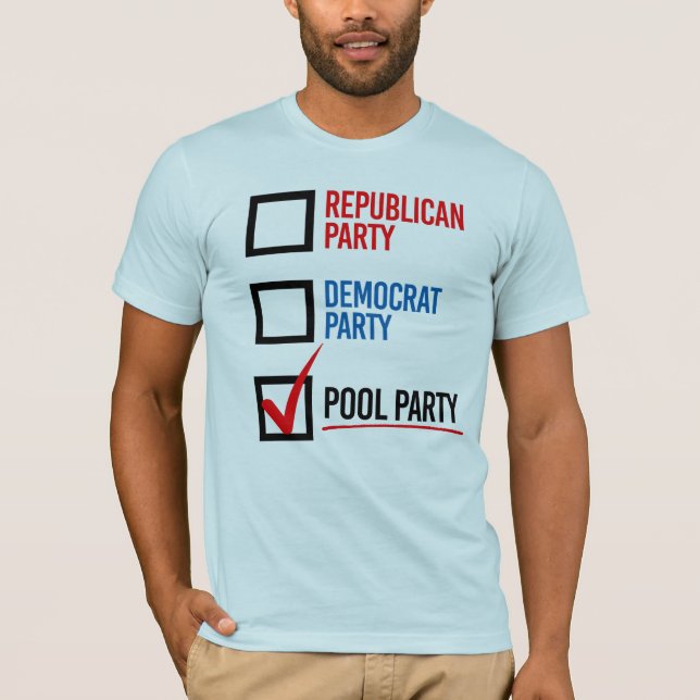 Camiseta Vou votar na Piscina (Frente)