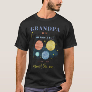 Camiseta Vovô 6 Aniversário Sexta Viagem Em Torno Do Sun Sp