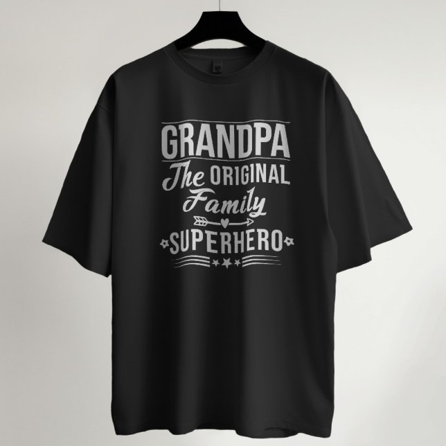 Camiseta Vovô, A Citação Do Super Herói Da Família Original (Criador carregado)