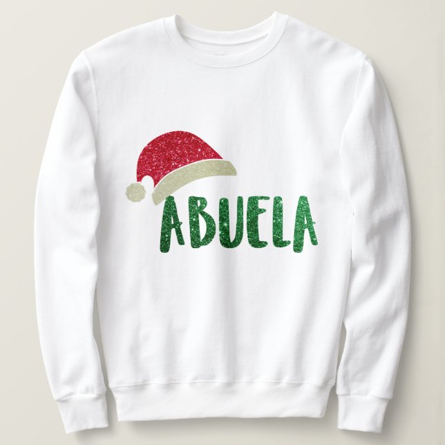 Camiseta Vovó Abuela Santa Claus Natal (Frente do Design)