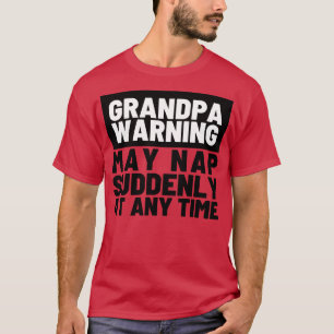 Camiseta Vovô Advertência Pode Dormir De Repente A Qualquer