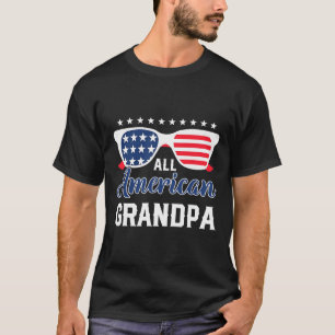 Camiseta Vovô Americano Total 4 De Julho Sungles Masculinos