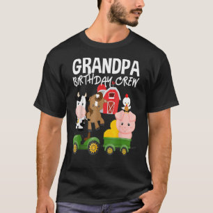 Camiseta Vovô Aniversário Da Criação De Animais De Criação 