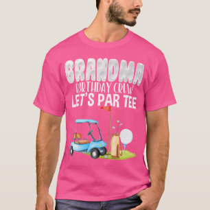 Camiseta Vovó Aniversário Tripulante Vamos Par Golfe Aniver