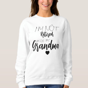 Camiseta Vovó aposentada, doce, não estou aposentado