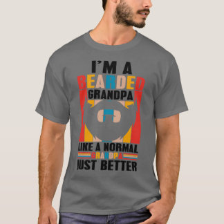Camiseta Vovô barbudo como um melhor normal