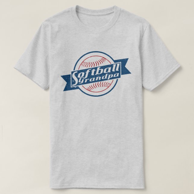 Camiseta Vovô Baseball, Com Impressão (Frente do Design)