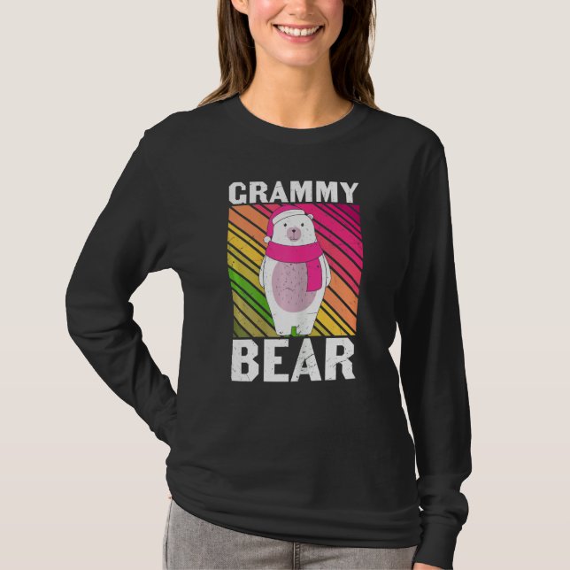 Camiseta Vovó Bear Avó Bonita Avó Snowma (Frente)