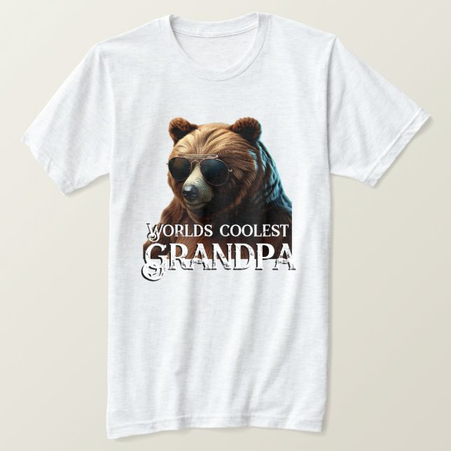 Camiseta Vovô Bear Mundos Mais Legal (Frente do Design)