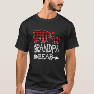 Camiseta Vovô Bear, Red Buffalo Xadrez Vovô Bear Paja