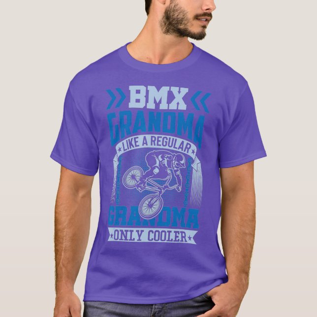 Camiseta Vovó BMX Como Uma Vovó Normal Só Mais Fria (Frente)