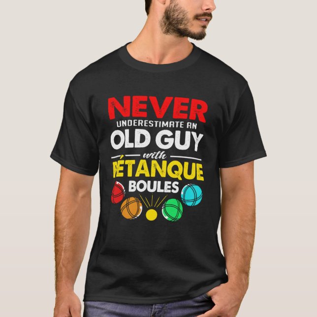 Camiseta Vovô Bocce Ball Para O Velho (Frente)