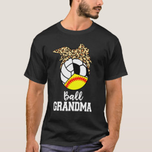 Camiseta Vovó Bola Softball Futebol de Voleibol Leopard Gr