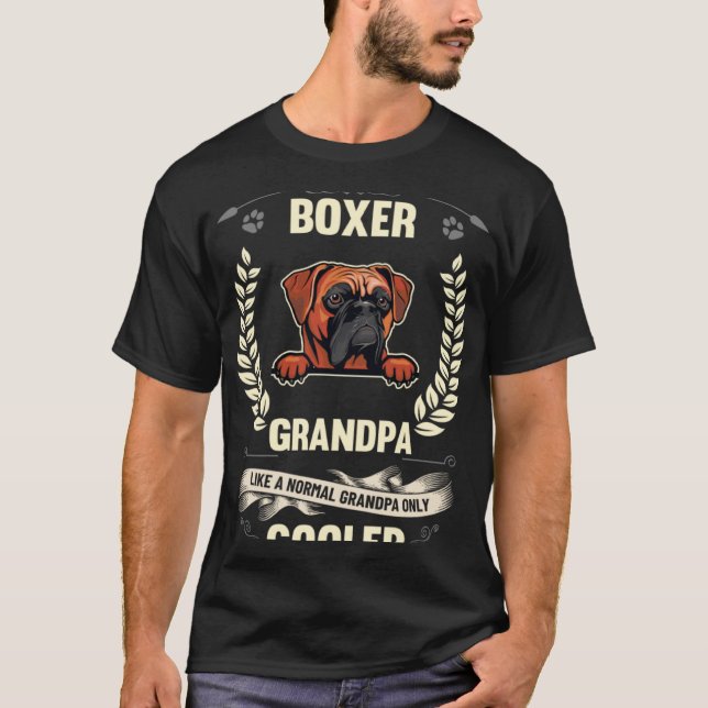 Camiseta Vovô Boxer Como Um Vovô Normal Só Mais Fresco (Frente)