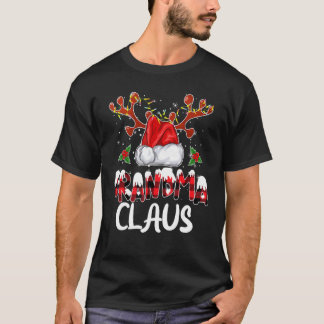 Camiseta Vovó Buffalo Xadrez Natal Papais noeis do Pajama F