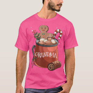 Camiseta Vovó Cacau Mug Gingerpão Cookie Xmas Christma