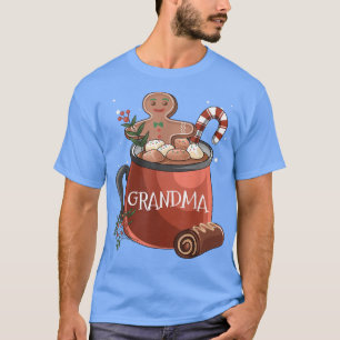 Camiseta Vovó Cacau Mug Gingerpão Cookie Xmas Christma