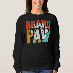 Camiseta Vovô Cachorro Pata Retro Cachorro Vovô Grande Pata