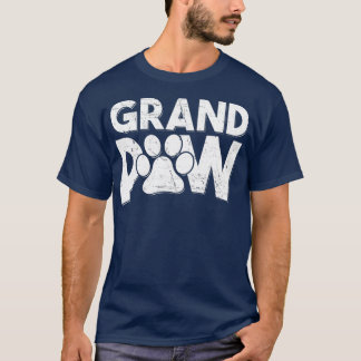 Camiseta Vovô Cachorro Vovô é o Grande Pata Dando Homens