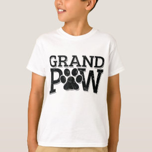 Camiseta Vovô Cachorro Vovô Grand Paw Oferece Homens Pai Fa
