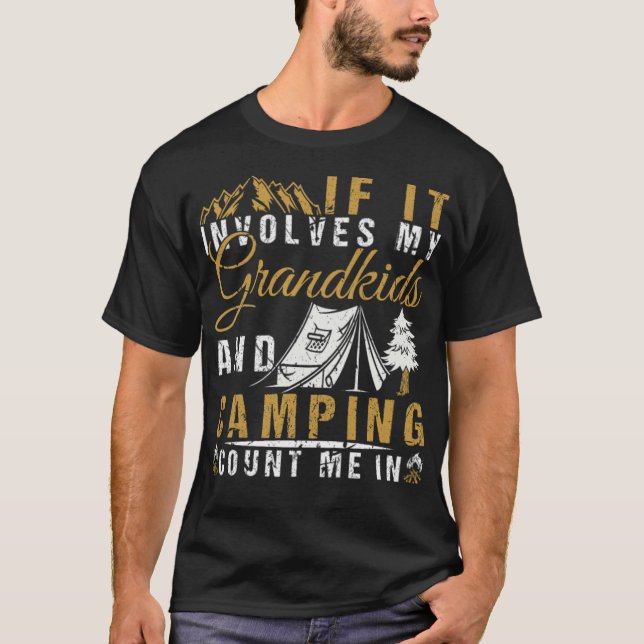 Camiseta Vovô Camping Campen - Moda incrível (Frente)