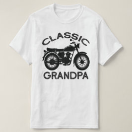 Camiseta Vovô clássico, motocicleta