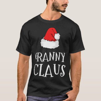 Camiseta Vovó Claus Christmas Hat Family Group Combinação P