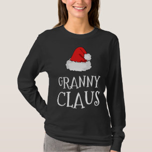 Camiseta Vovó Claus Christmas Hat Family Group Combinação P