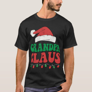 Camiseta Vovô Claus Papai noel a Família das Luzes de Natal