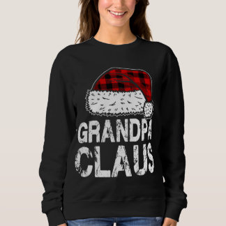 Camiseta Vovô Claus Santa Hat Red Buffalo Xadrez Christma