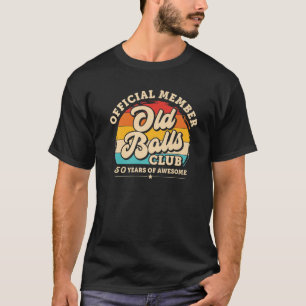Camiseta Vovô Clube de Bolas Velho Aniversário 50º Anive