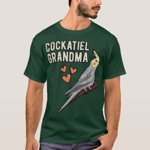 Camiseta Vovó Cockatiel Proprietária de papagaio Avó Cockat