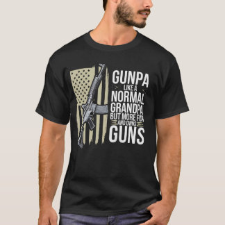 Camiseta Vovô Como Um Avô Normal Mas Divertido Bandeira Ame