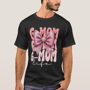 Camiseta Vovó Coquette Laço Rosa Fofo Dia das Mães