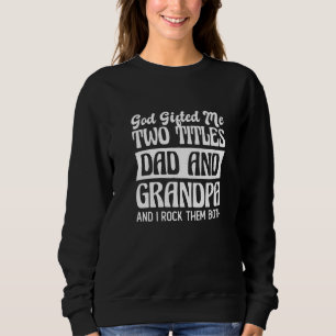 Camiseta Vovô Cristão Deus Me Deu Dois Títulos Pai E Gra