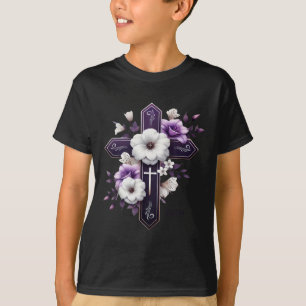 Camiseta Vovó Cruz de Páscoa Deus Religioso Vestuário Basea