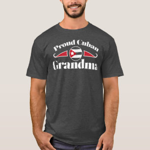 Camiseta Vovó cubana orgulhosa orgulho avô de Cuba
