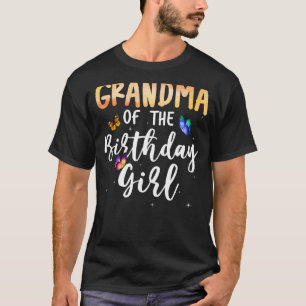 Camiseta Vovó Da Borboleta De Aniversário Que Parecia Fami