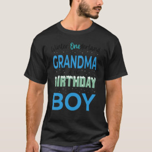 Camiseta Vovó Da Fama Do Birthday Boy Winter Onederland