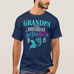 Camiseta Vovô Da Família Aniversário De Sereia Corresponden