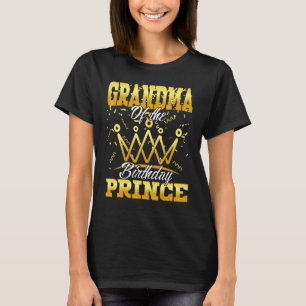 Camiseta Vovó da Família Aniversário do Príncipe Bay Matchi