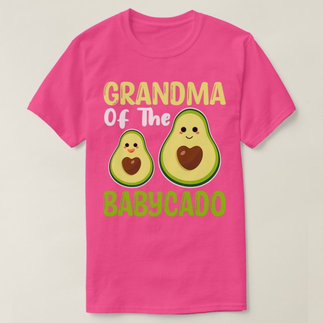 Camiseta Vovó Da Família Babycado Avocado Que Corresponde A (Frente do Design)