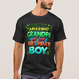 Camiseta Vovô da Família Birthday Boy Matching Vovô