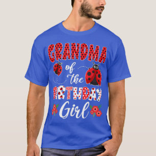 Camiseta Vovó Da Família Birthday Girl Ladybug Birth